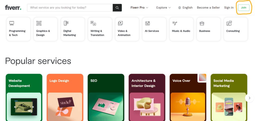 fiverr.com homepage learneveryway.com